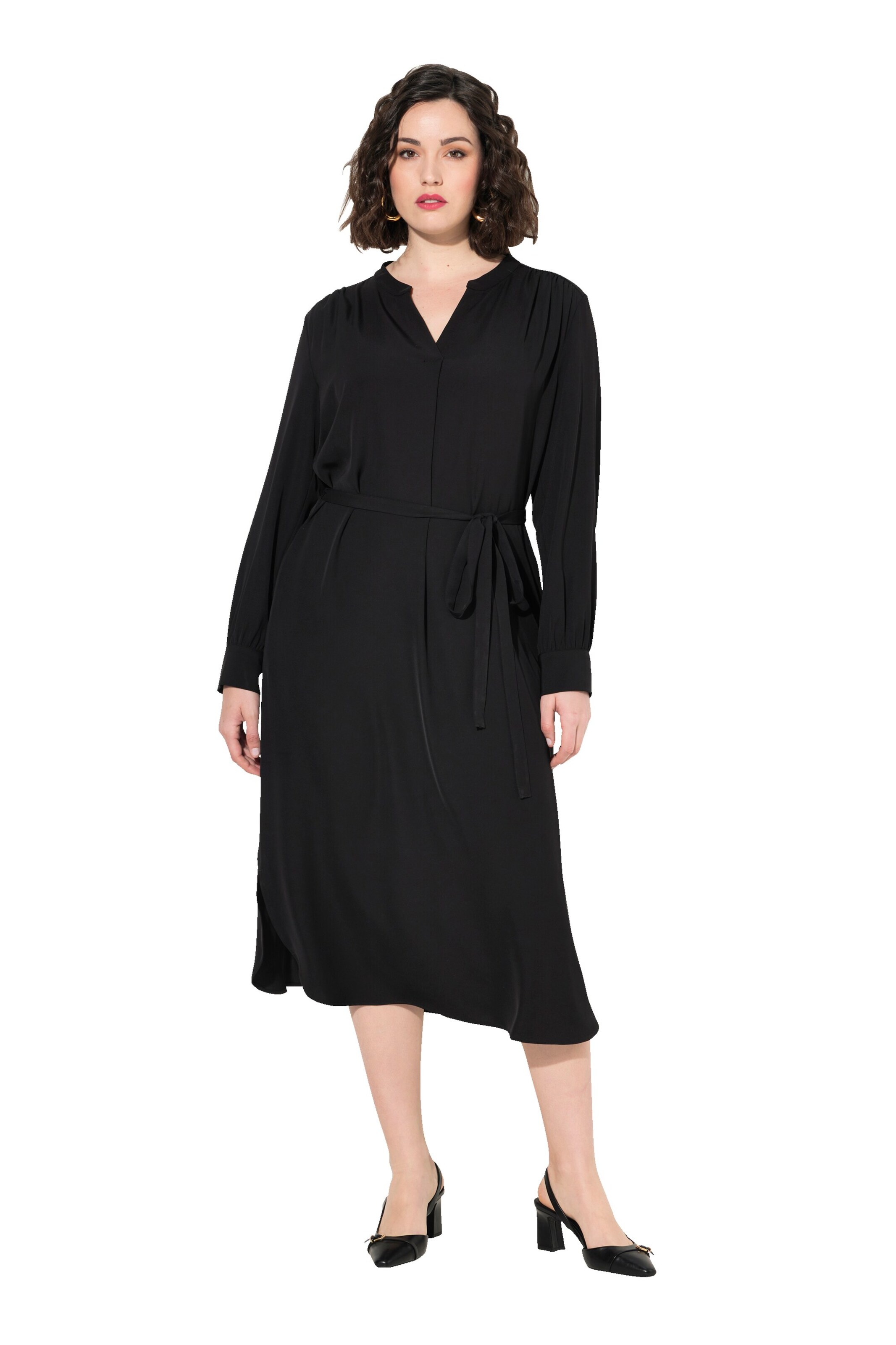 Ulla Popken Dress in Black: front