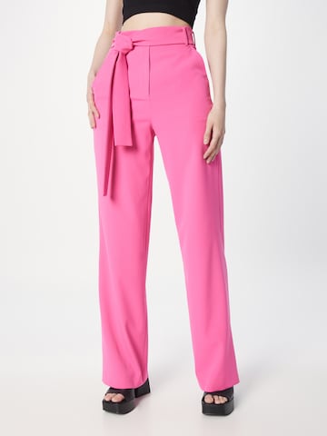 Ibana Wide leg Broek 'Pike' in Roze: voorkant