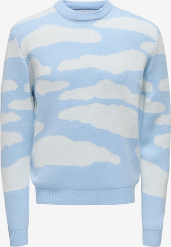 Only & Sons Svetr 'ONSCLARK' – modrá: přední strana