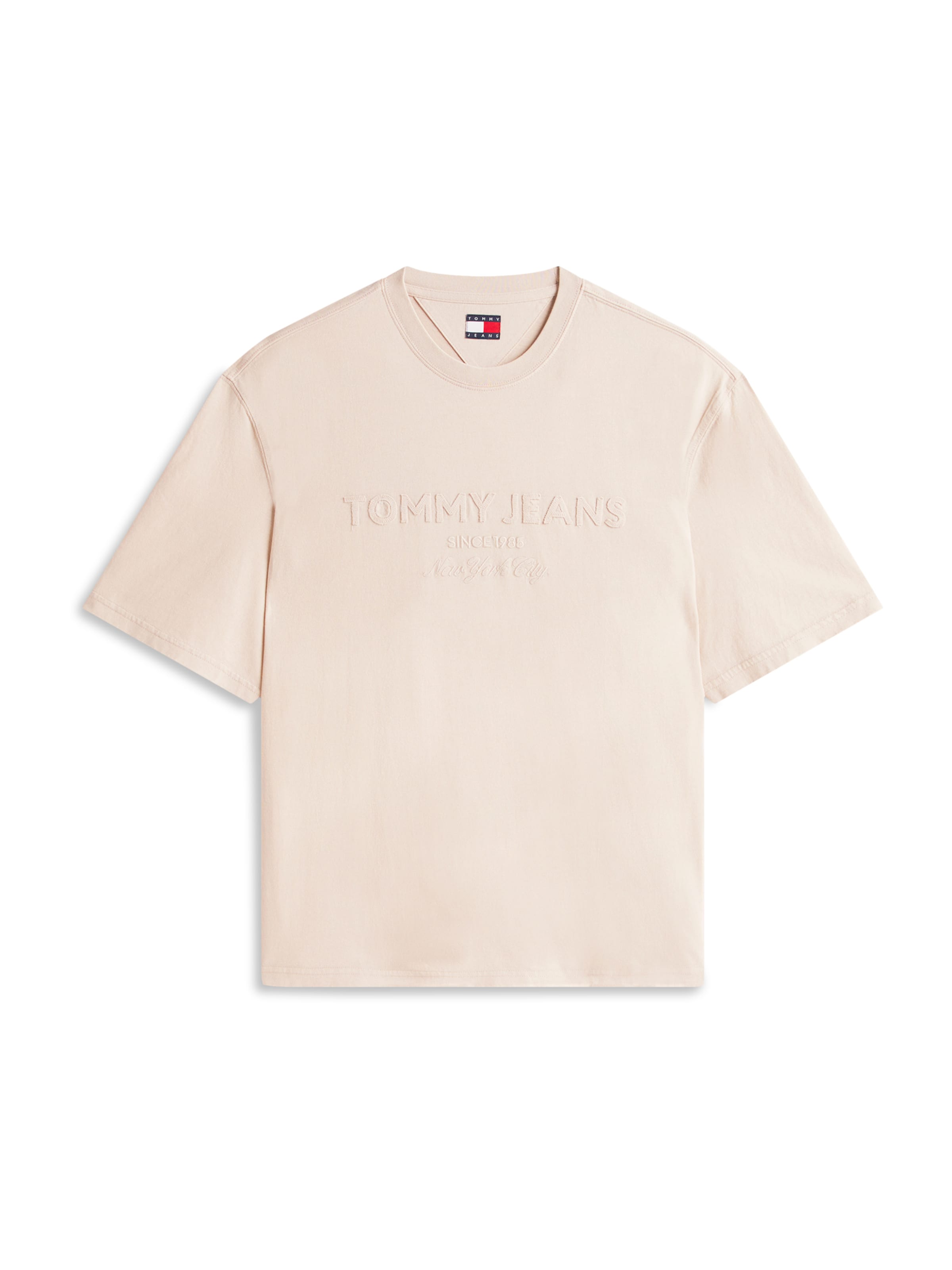 Tommy Jeans Тениска '90S NEW CLASSICS' в бежово: отпред