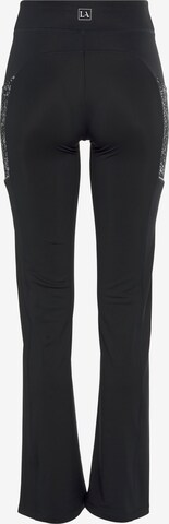 LASCANA ACTIVE Flared Athletic Pants in Black