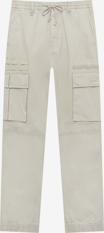 Pantalon cargo Pull&Bear en gris : devant