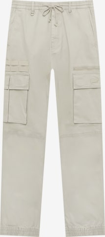 Effilé Pantalon cargo Pull&Bear en gris : devant