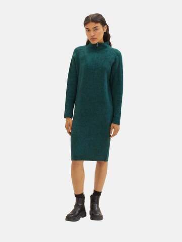 TOM TAILOR DENIM Knitted dress in Green