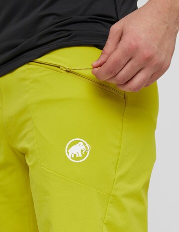 MAMMUT Loose fit Outdoor Pants in Yellow