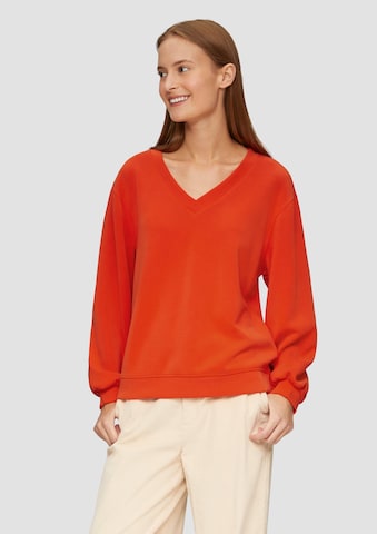 s.Oliver Sweatshirt in Orange: Vorderseite
