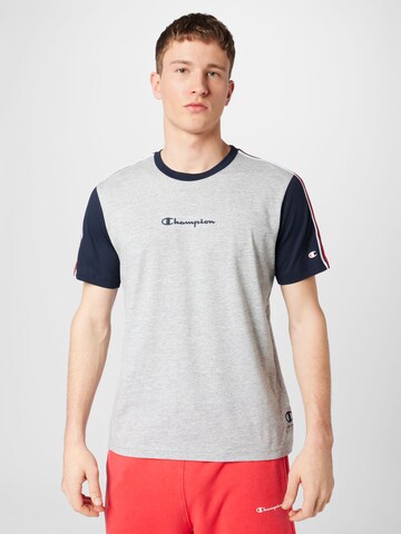 Champion Authentic Athletic Apparel Λειτουργικό μπλουζάκι σε γκρι: μπροστά