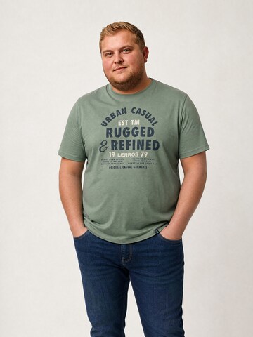 LERROS Shirt in Groen: voorkant