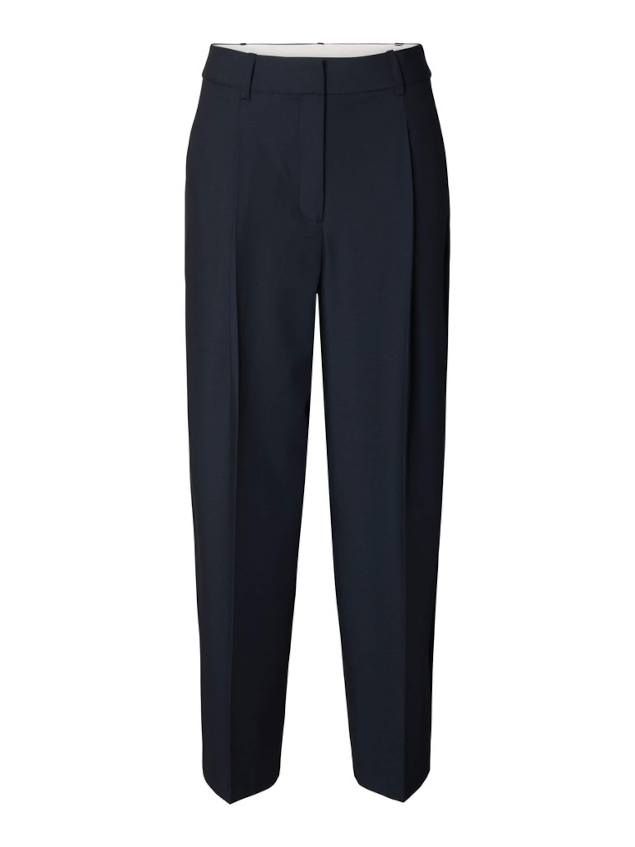 SELECTED - Barrel Pantalón plisado en azul: frente