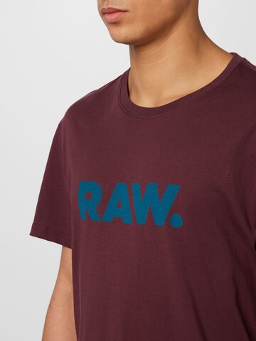 G-Star RAW Shirt 'Holorn' in Purple