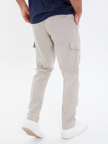 Threadbare Flared Cargo Pants 'Gordon' in Grey