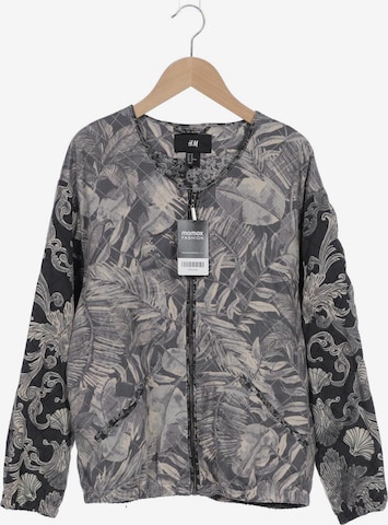 H&M Sweatshirt & Zip-Up Hoodie in L in Grey: front