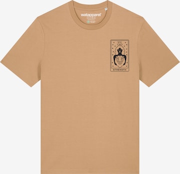 T-Shirt Watapparel en beige : devant