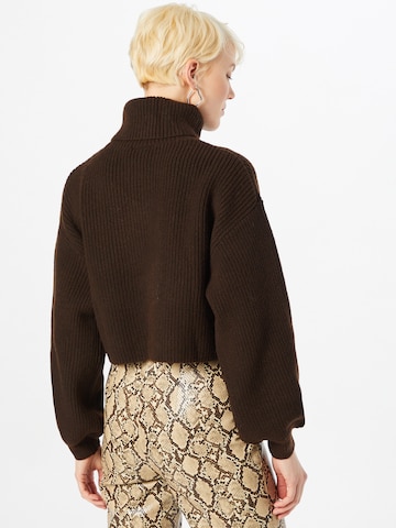 Monki Sweter w kolorze brązowy