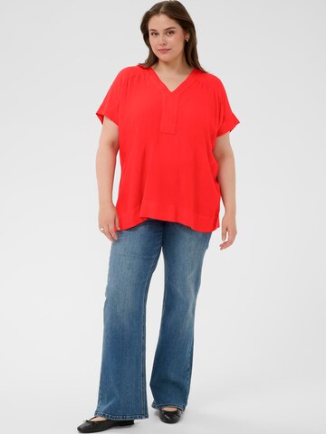 KAFFE CURVE - Blusa 'KCmille' en rojo