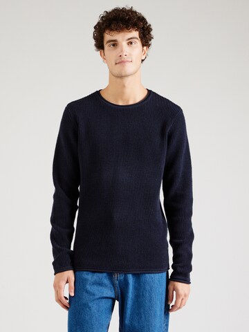 INDICODE JEANS Sweter 'Hoffvin' w kolorze niebieski: przód