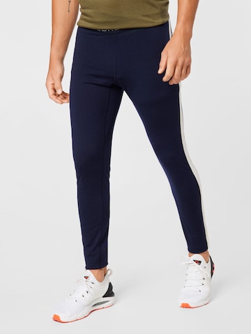 ICEBREAKER Skinny Sporthose in Blau: predná strana