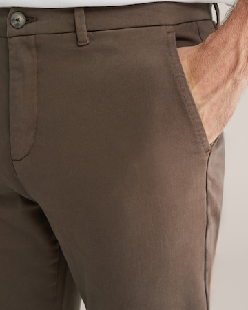 WE Fashion - Slimfit Pantalón chino en marrón