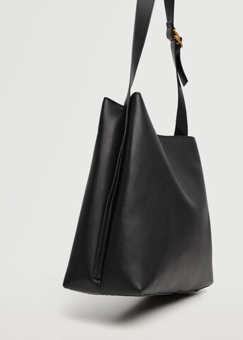 MANGO Nákupní taška – černá