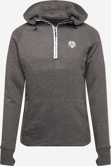 MOROTAI Pullover ' Neotech Zip Hoodie ' in grau, Produktansicht
