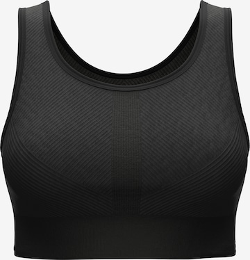 Born Living Yoga Bustier Sport bh 'Mere' in Zwart: voorkant