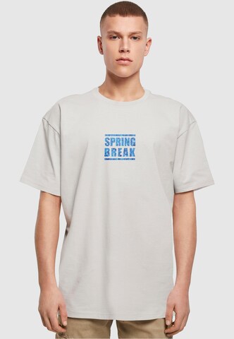 Merchcode Shirt 'Spring Break 2' in Grijs: voorkant