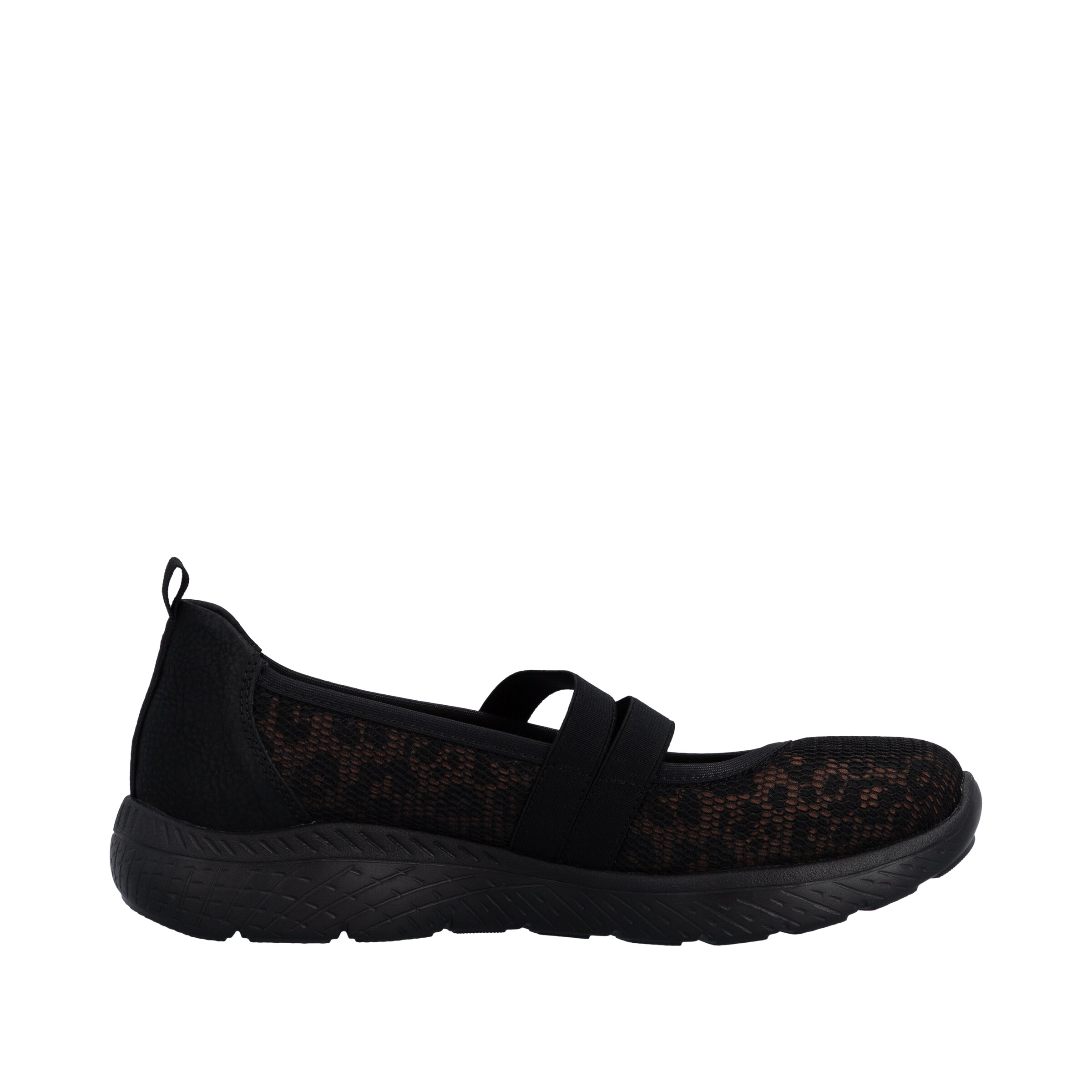 Rieker Ballet Flats with Strap in Black