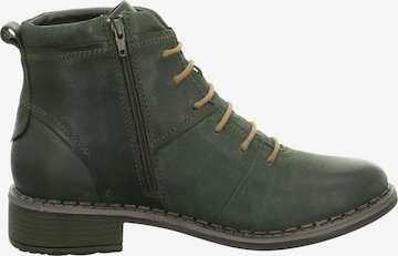 JOSEF SEIBEL Lace-Up Ankle Boots 'Selena' in Green