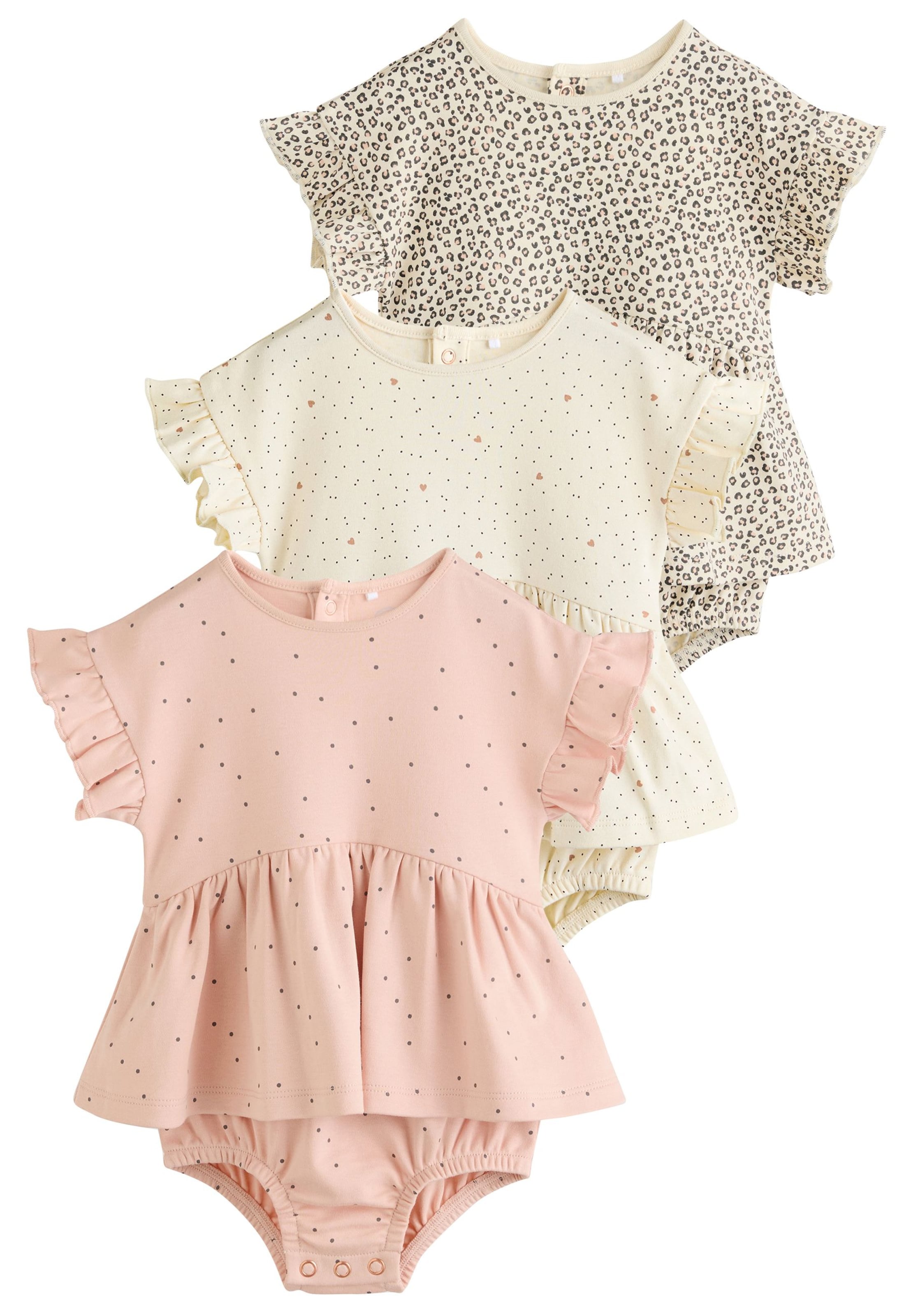 Next Ползунки/боди в Бежевый: спереди