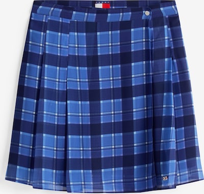 Sijonas iš Tommy Jeans, spalva – mėlyna / tamsiai mėlyna jūros spalva / balta, Prekių apžvalga