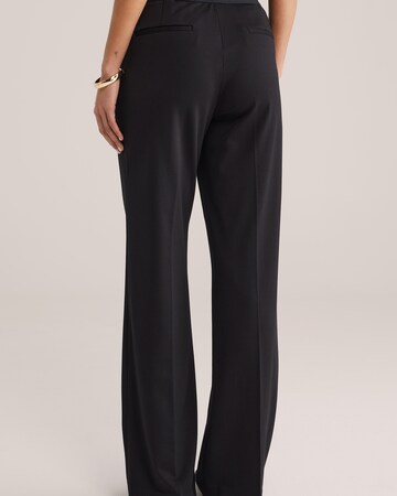 WE Fashion Обычный Плиссированные брюки в Черный