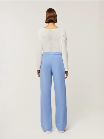 Hiccup - Loosefit Calças com pregas em azul