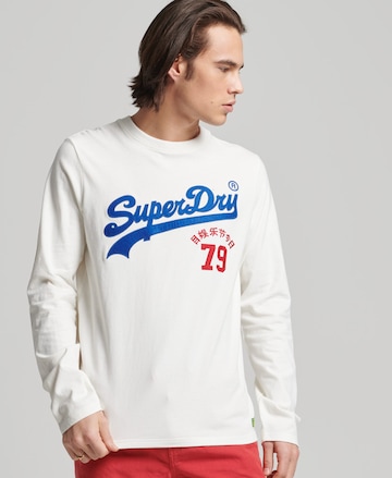 Superdry Тениска в бяло: отпред