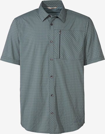 VAUDE Athletic Button Up Shirt ' Seiland IV ' in Grey: front