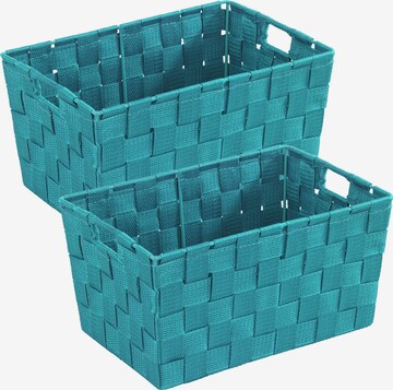 Wenko Box/Basket 'Adria' in Blue: front