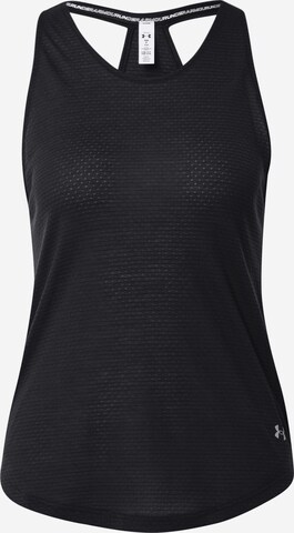 UNDER ARMOUR Sporditopp 'Streaker', värv must: eest vaates