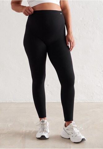 Aim'n - Skinny Calças de desporto em preto: frente