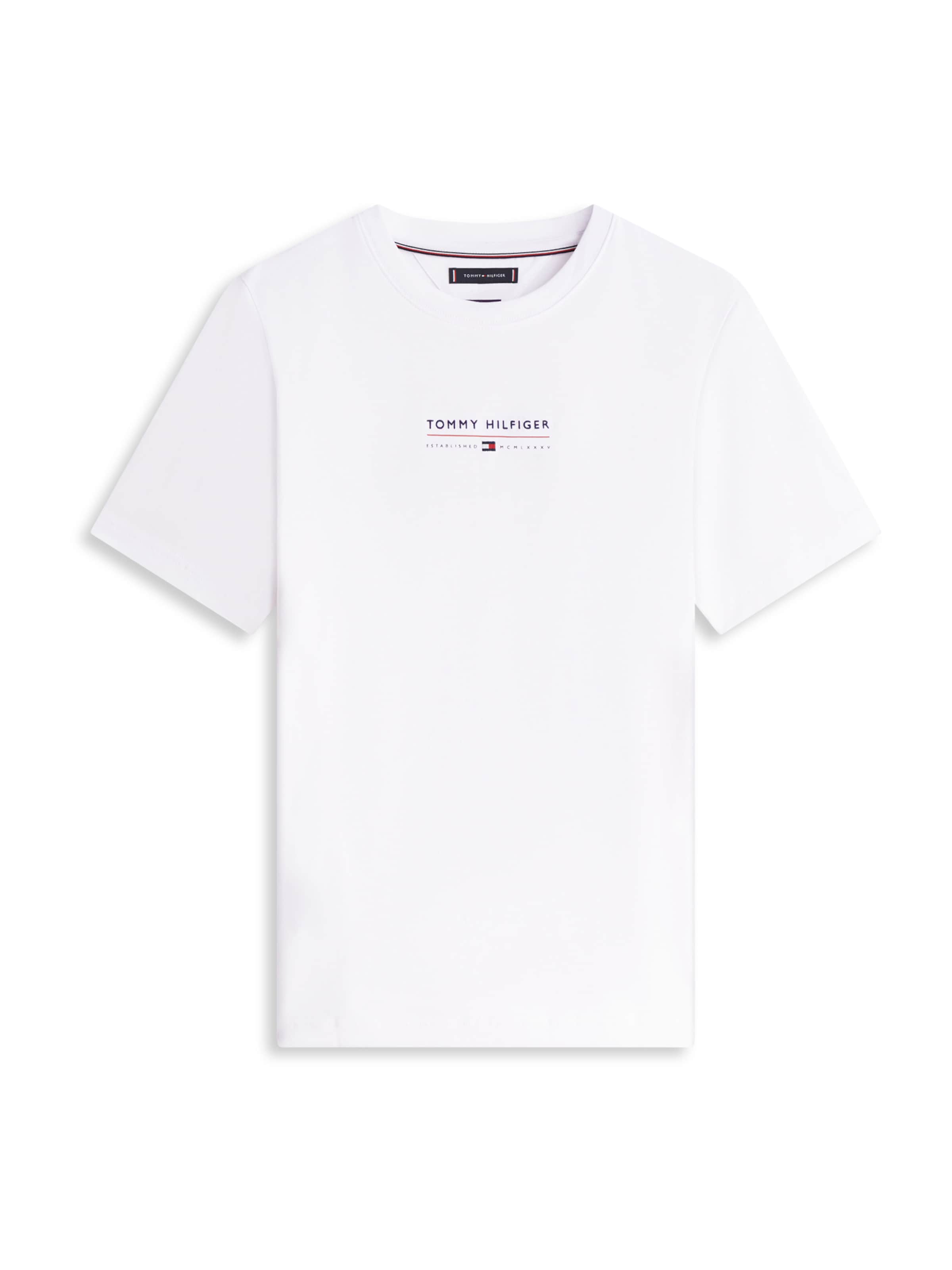 TOMMY HILFIGER Μπλουζάκι 'BRAND LOVE' σε λευκό: μπροστά