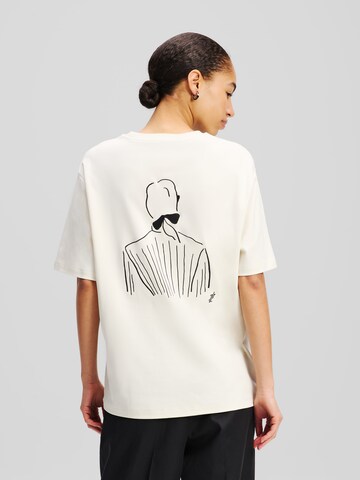 Karl Lagerfeld Shirt 'KL x Jorge Parra' in Beige