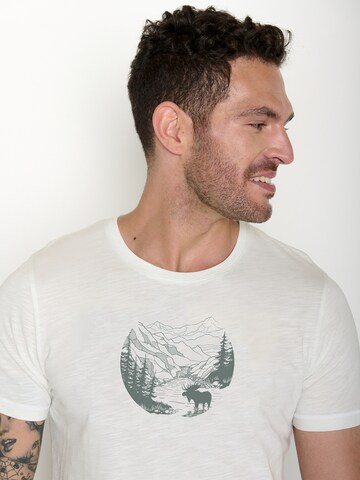 T-Shirt 'Spice Moose Creek' GREENBOMB en blanc