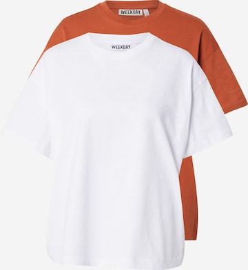 WEEKDAY Shirt 'Danya' in Black: front