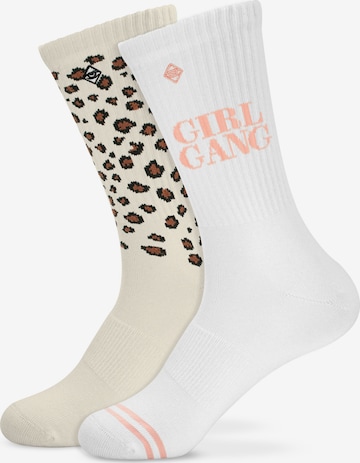 Chaussettes J.Clay en blanc : devant