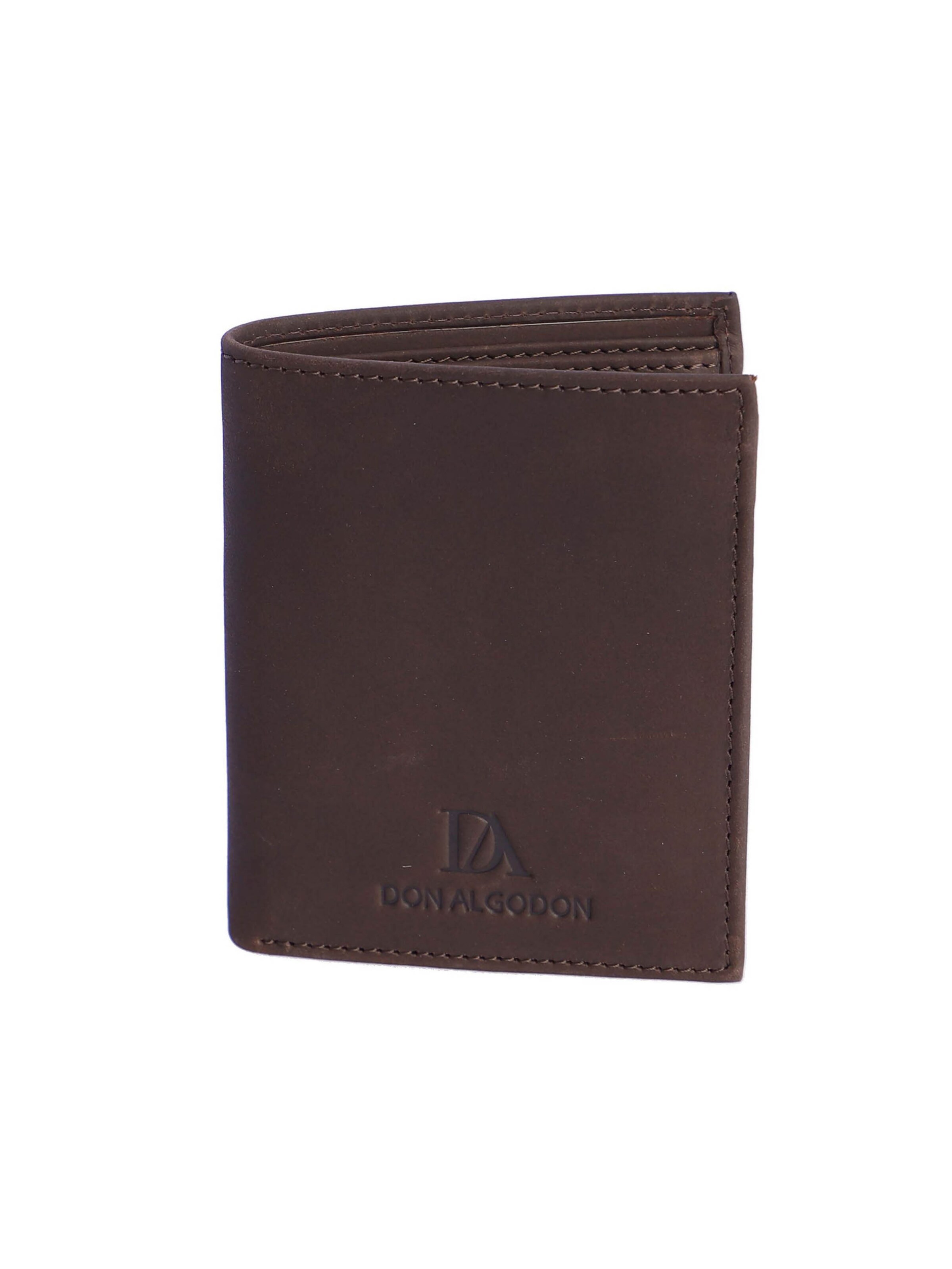 Don Algodon - Cartera 'Cartera para hombre Nicolás de piel con protección RFID' en marrón: frente