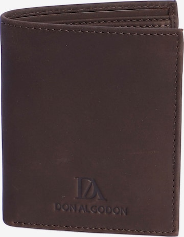 Don Algodon - Cartera 'Cartera para hombre Nicolás de piel con protección RFID' en marrón: frente