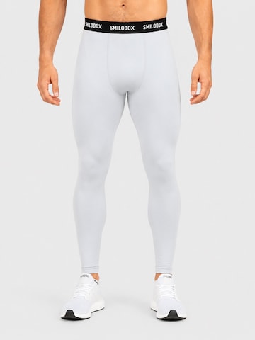 Smilodox Slim fit Workout Pants 'Xion' in Grey: front
