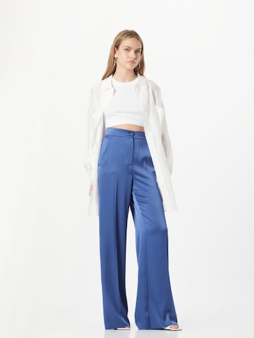 Marella Loose fit Trousers with creases 'ROSA' in Blue