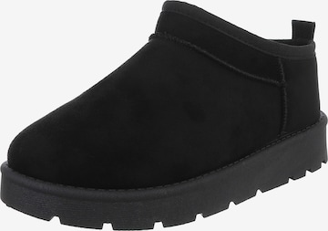 Ital-Design Stiefelette in Schwarz: Vorderseite