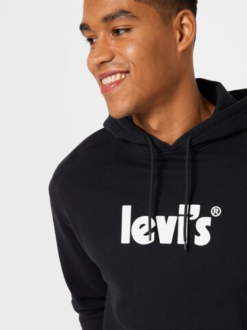 LEVI'S ® Regular fit Μπλούζα φούτερ 'Relaxed Graphic Hoodie' σε μαύρο