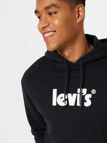 LEVI'S ® Klasický střih Mikina 'Relaxed Graphic Hoodie' – černá