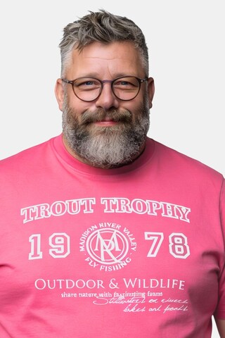 Men Plus Shirt in Pink